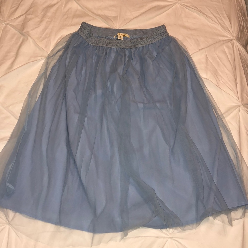 **3 for $20!!!** Baby blue tulle midi skirt